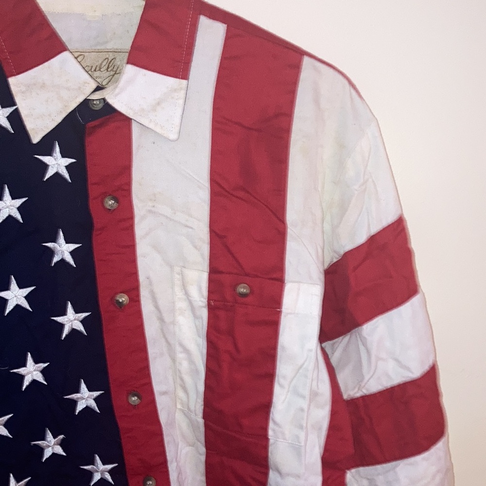 American U.S.A. Freedom Button Down Scully Brand … - image 3